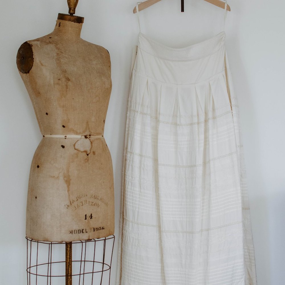 BHLDN, Bridal, Ivory, Skirt, Maxi, Ball Gown, Silk
